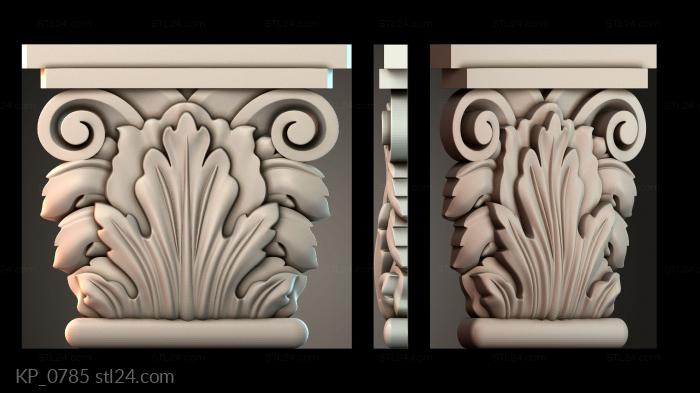 Chapiters (Top of the column, KP_0785) 3D models for cnc