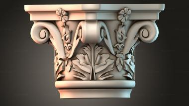 Chapiters Top of the column 3d model