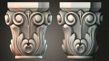 Chapiters Top of the column 3d model