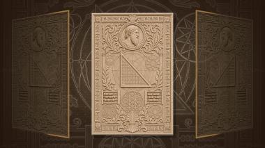 Panels Great and Famous People Pythagoras - triangle and circular arcs 3d model