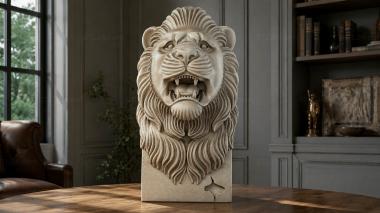 Lions Lion with open mouth 3d model