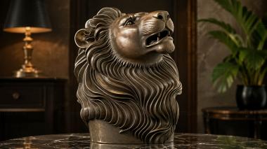 Lions Bas-relief of a lion 3d model