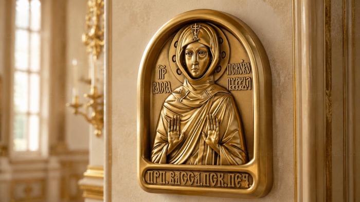 Mini-icon Reverend Vassa of the Pskov-Pechersk 3d model