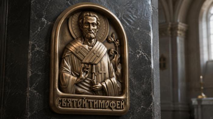 Mini-icon Saint Timofey 3d model