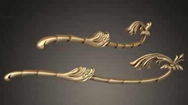 Onlays Flexible scroll with acanthus composition 3d model
