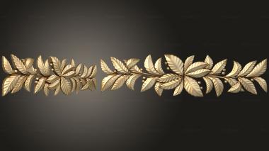 Onlays Leaves and berries 3d model