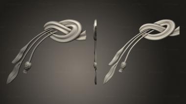 Onlays Branch with bud 1926 3d model
