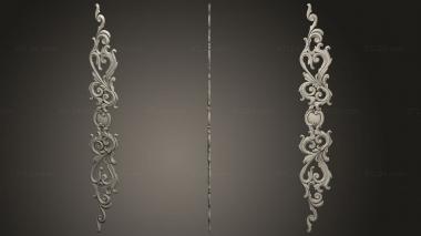 Onlays The decor is vertical 3d model