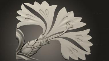 Onlays Leaves of a flower 1929 3d model