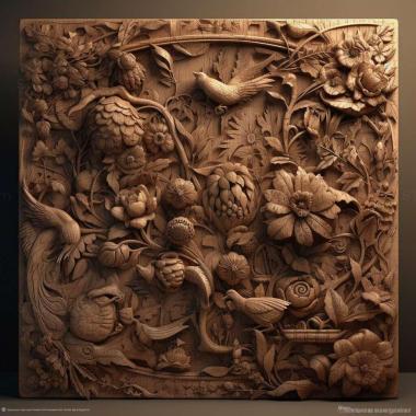 Patterns and decorations stl Bembix harenarum 2 3d model
