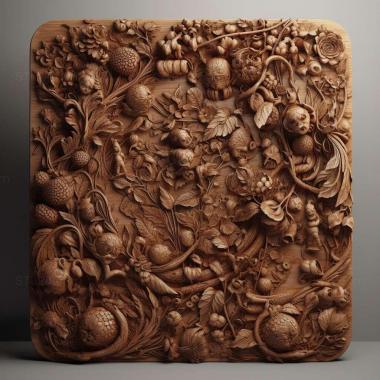 Patterns and decorations stl Bembix harenarum 4 3d model
