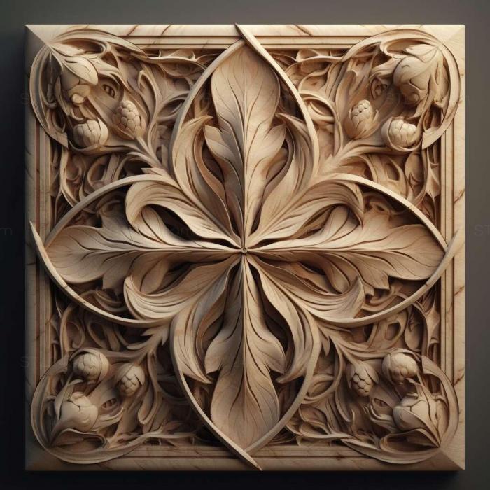Patterns and decorations (Arostropsis groehni 4, PATTERN_1040) 3D models for cnc