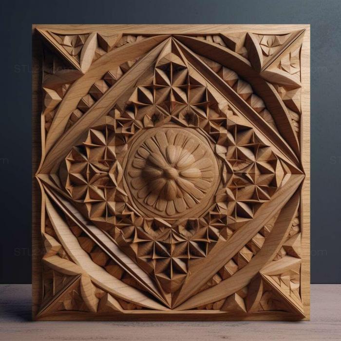 Patterns and decorations (stl Rhomborhina unicolor 4, PATTERN_1052) 3D models for cnc