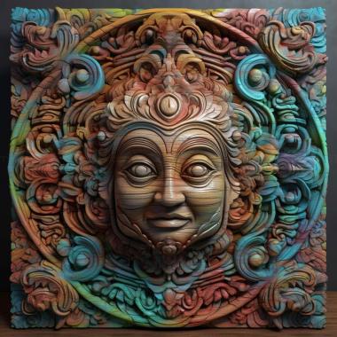 Patterns and decorations stl detailed colorful 1 3d model