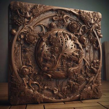 Patterns and decorations stl render artstation 2 3d model