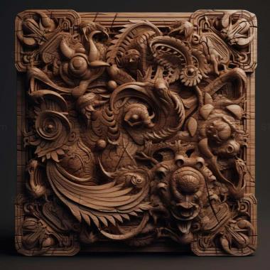 Patterns and decorations stl render artstation 3 3d model