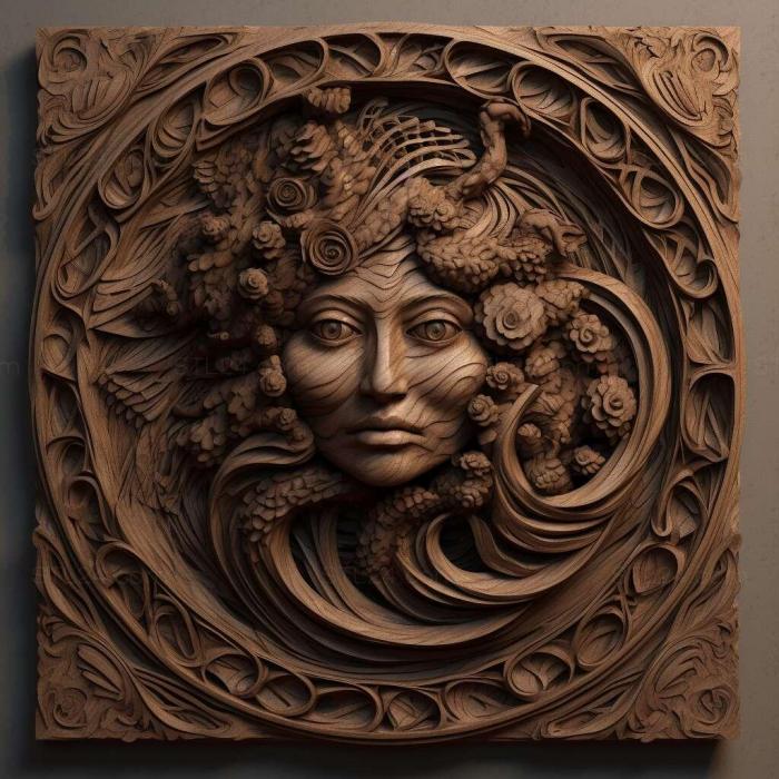 Patterns and decorations (stl Hypnoidinae 1, PATTERN_1113) 3D models for cnc
