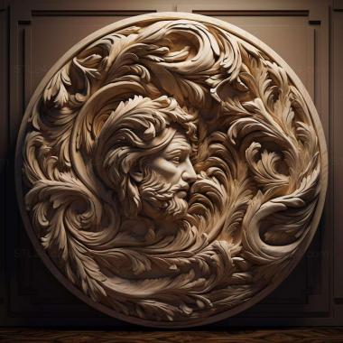 Patterns and decorations stl Hypnoidinae 2 3d model