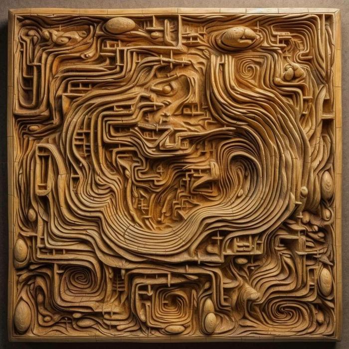 Patterns and decorations (stl Labyrinthus plicatus 1, PATTERN_1141) 3D models for cnc