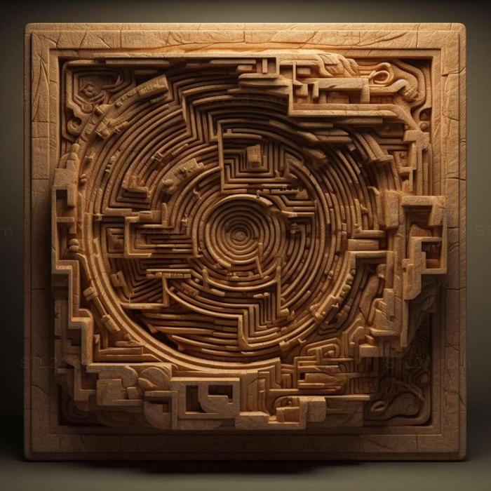 Patterns and decorations (stl Labyrinthus plicatus 3, PATTERN_1143) 3D models for cnc