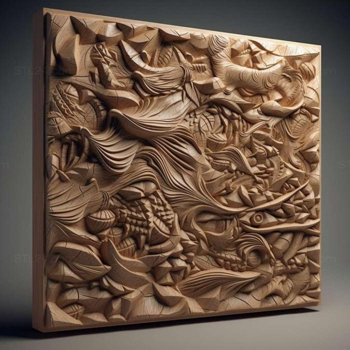 Patterns and decorations (stl Formica biophilica 2, PATTERN_1154) 3D models for cnc