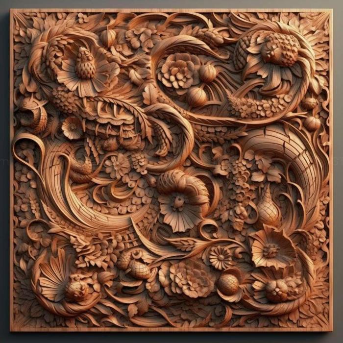 Patterns and decorations (stl hyperdetailed 3, PATTERN_1183) 3D models for cnc