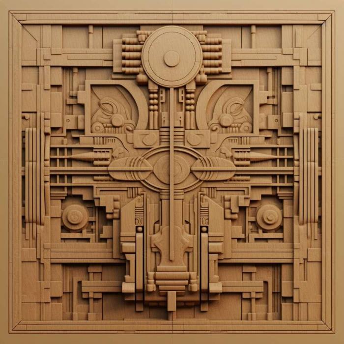 Patterns and decorations (Frank Lloyd Wright 2, PATTERN_1198) 3D models for cnc