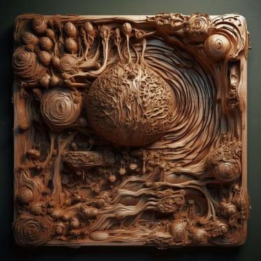 Patterns and decorations stl Hydrochasma rictum 4 3d model