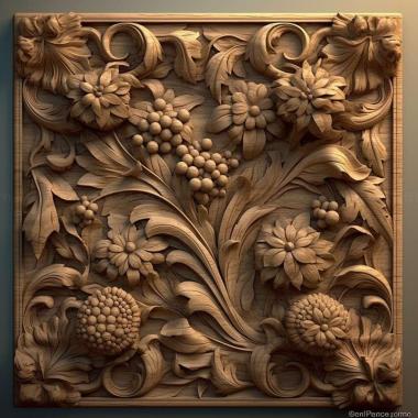 Patterns and decorations stl Deinogalerix 1 3d model