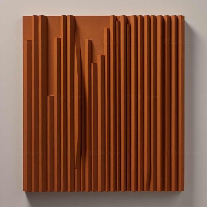 Patterns and decorations (st Barnett Newman American artist 1, PATTERN_1217) 3D models for cnc