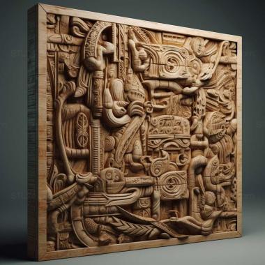 Patterns and decorations stl Deinogalerix 2 3d model