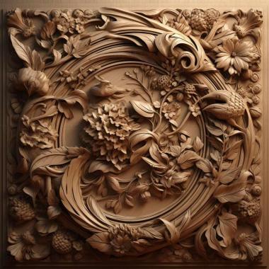 Patterns and decorations stl Glossotilla 2 3d model