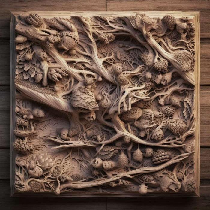 Patterns and decorations (stl Macrobrachium 3, PATTERN_1231) 3D models for cnc