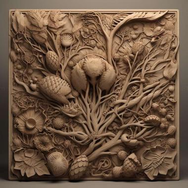 Patterns and decorations stl Macrobrachium 4 3d model