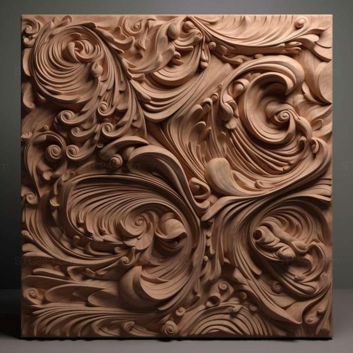 Patterns and decorations (stl Formica fukaii 1, PATTERN_1233) 3D models for cnc