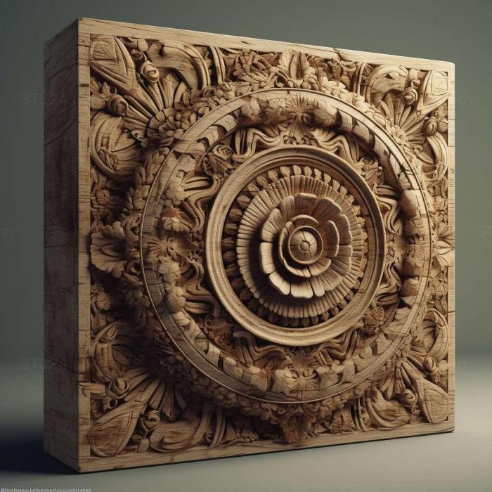 Patterns and decorations (stl Deinogalerix 4, PATTERN_124) 3D models for cnc