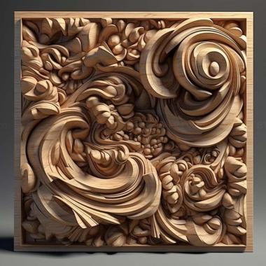 Patterns and decorations stl Formica foreli 2 3d model