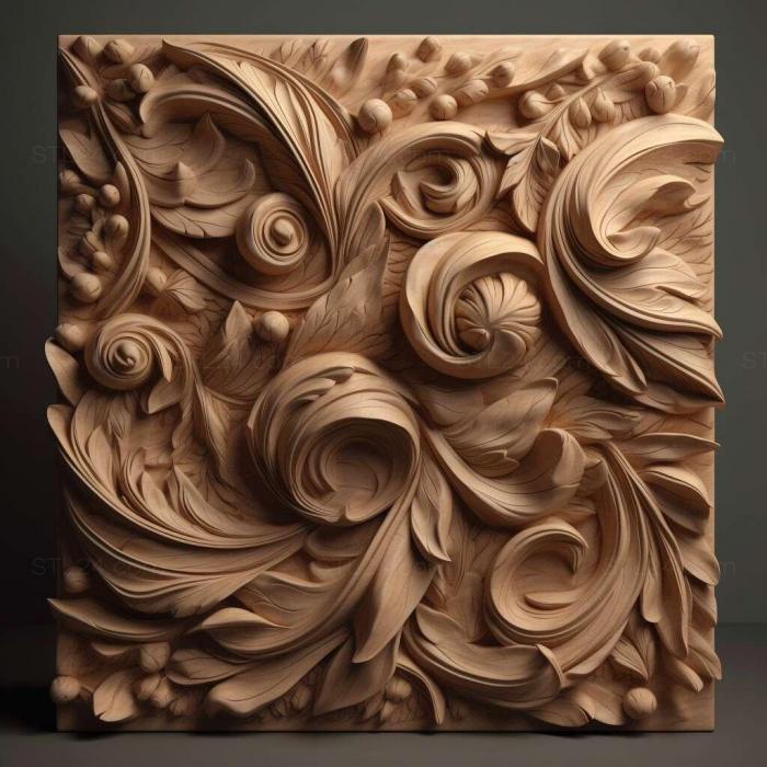 Patterns and decorations (stl Formica foreli 3, PATTERN_1243) 3D models for cnc