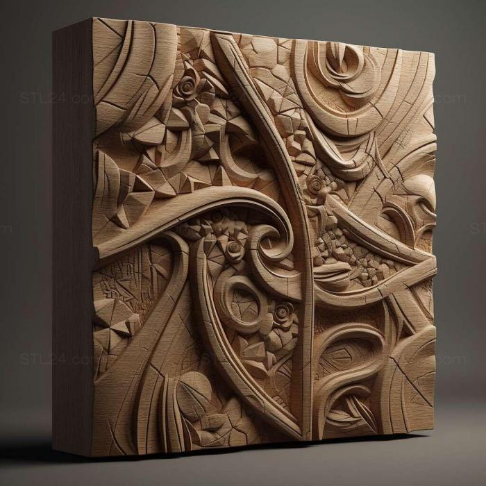 Patterns and decorations (stl Formica foreli 4, PATTERN_1244) 3D models for cnc