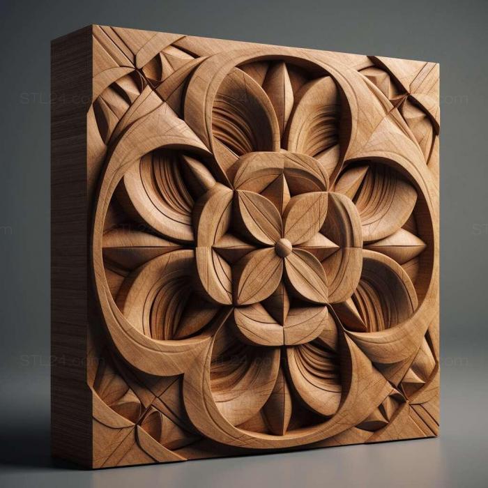 Patterns and decorations (stl geometric shape 1, PATTERN_1261) 3D models for cnc