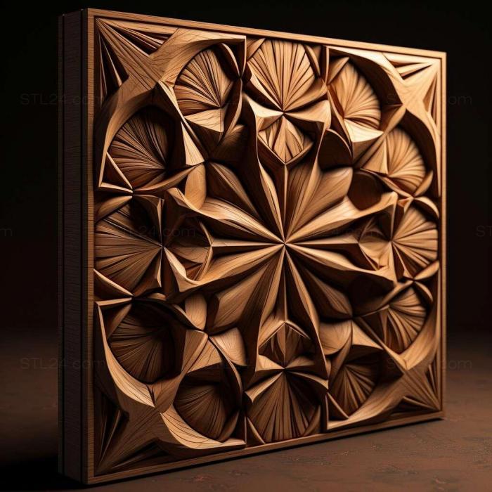 Patterns and decorations (stl geometric shape 2, PATTERN_1262) 3D models for cnc