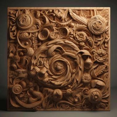 Patterns and decorations stl Kinzelbachilla ellenbergeri 2 3d model