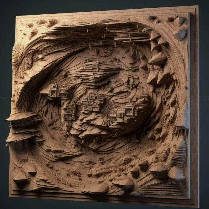 Patterns and decorations (stl Hydrochasma falcatum 3, PATTERN_1295) 3D models for cnc