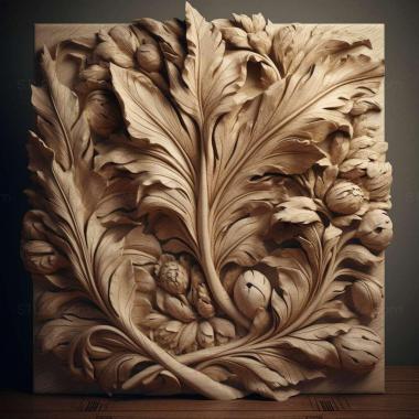 Patterns and decorations stl Evacanthus interruptus 1 3d model
