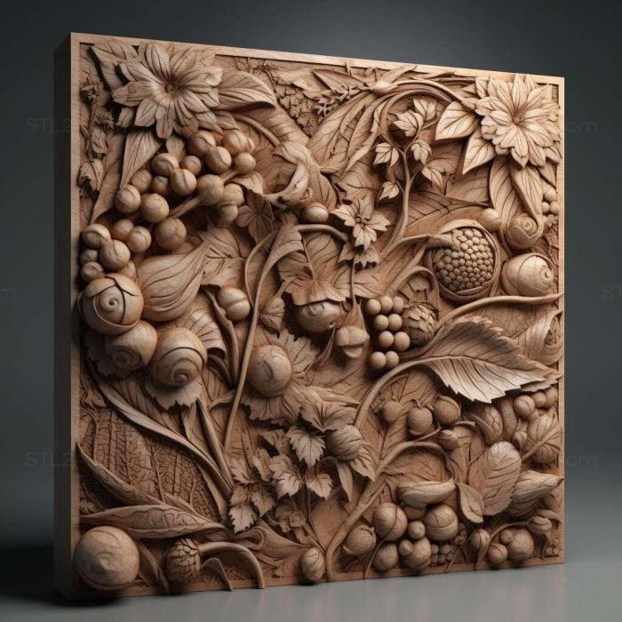 Patterns and decorations (stl Carebara brevipilosa 4, PATTERN_1328) 3D models for cnc