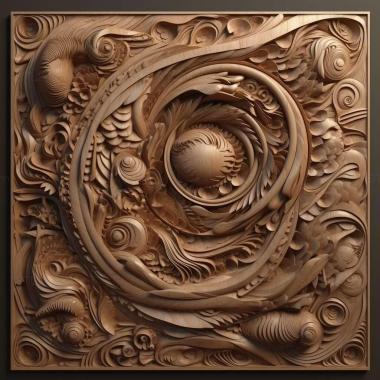 Patterns and decorations stl graphic art 2 3d model