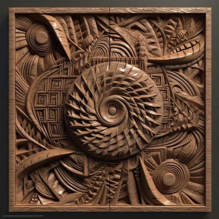 Patterns and decorations (stl Delta dimidiatipenne 3, PATTERN_1351) 3D models for cnc