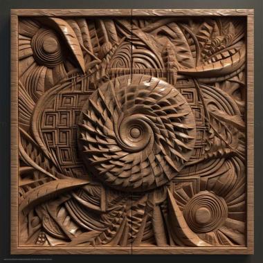 Patterns and decorations stl Delta dimidiatipenne 3 3d model