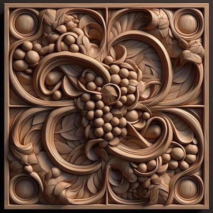 Patterns and decorations (stl Belonuchus alternans 2, PATTERN_1354) 3D models for cnc