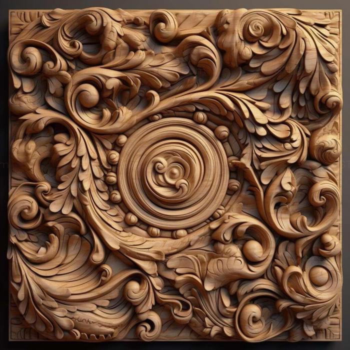 Patterns and decorations (stl Belonuchus alternans 4, PATTERN_1356) 3D models for cnc